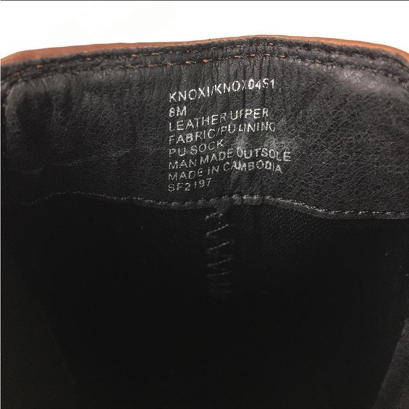 Steve Madden Knoxi brown Leather western Bootie chunky heel women 8 new no box - Picture 8 of 8